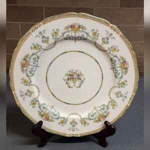 Noritake M Imperial China 11" plate made in Japan scalloped edges multicolor